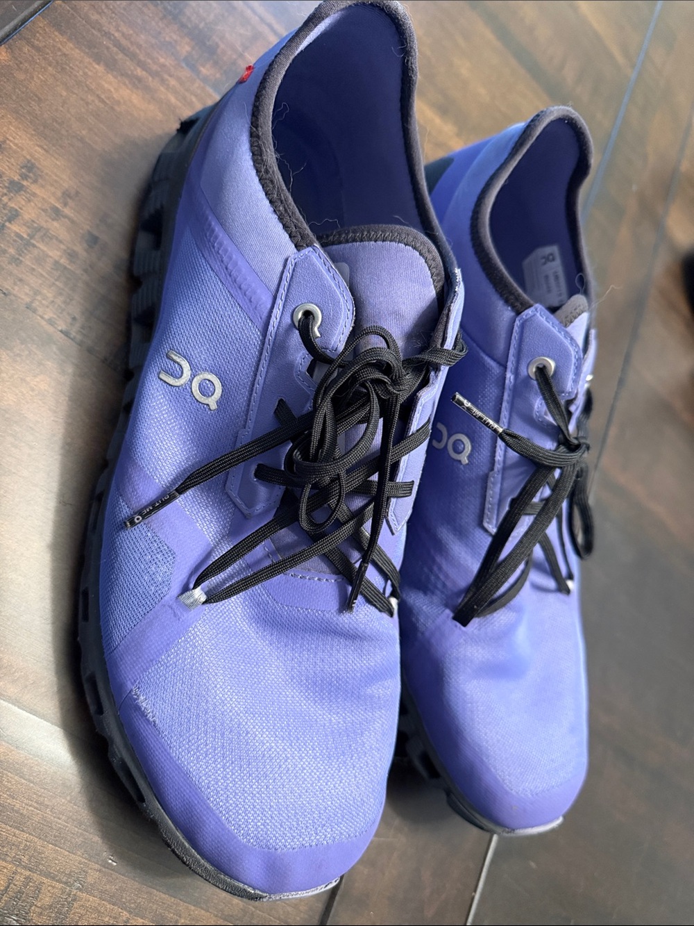 On Running Men’s Cloudstripe Athletic Shoes - Violet with Black - training shoes